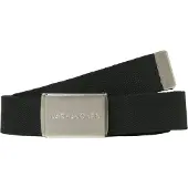 Jack & Jones Cinturón 'JACLondon' negro / plata