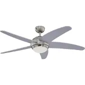 WESTINGHOUSE Ventilador de techo con luz Bendan, plateado