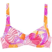 Sunseeker Top de bikini lila / naranja / rosa / frambuesa