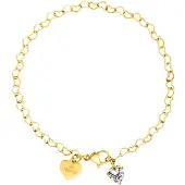 Purelei Pulsera 'Endless Love' oro / transparente