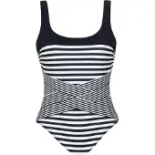 Sunflair Traje de baño negro / blanco