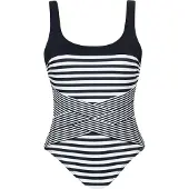 Sunflair Traje de baño negro / blanco