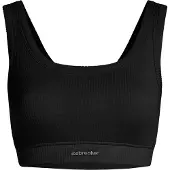 Icebreaker - Women's Merino Rib Lotus Bra - Sujetador deportivo size XL, negro