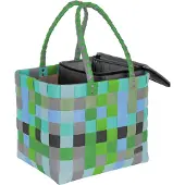 Normani Shopper azul / verde / negro