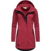 Ragwear Sudadera con cremallera rosa