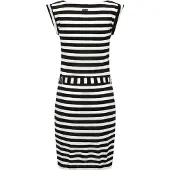 Ragwear Vestido de verano negro / blanco