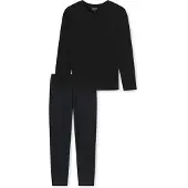 Schiesser Pijama largo 'UNCOVER Night' negro