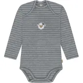 Normani Pijama entero/body 'Auckland' gris / gris moteado