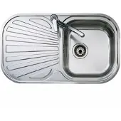 Teka Stylo 1C 1E, Lavabo de encimera, Rectangular, Acero inoxidable, Acero inoxidable, 1 lavabo, Rectangular