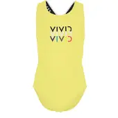 Vivid Traje de baño azul / lima / negro / blanco