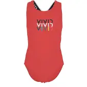 Vivid Traje de baño verde oscuro / rojo / negro / blanco