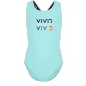 Vivid Traje de baño azul claro / rojo / negro / blanco