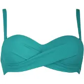 Vivid Top de bikini azul cian