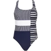 Vivid Traje de baño navy / blanco
