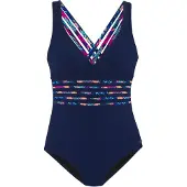 LASCANA Traje de baño navy / turquesa / azul cobalto / rosa neón