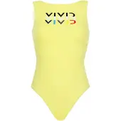 Vivid Traje de baño amarillo / rojo / negro / blanco