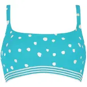 Vivid Top de bikini turquesa / offwhite
