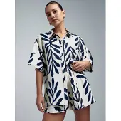 St MRLO Blusa 'Kady' marino / blanco