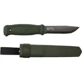 Morakniv Garberg BlackBlade Carbon 14528 Black DLC C100S, Green Polyamide, cuchillo de bushcraft