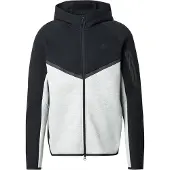 Nike Sudadera con cremallera 'TECH FLEECE' gris claro / negro