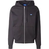 HUGO Sudadera con cremallera 'Nadarasi' azul / negro / blanco