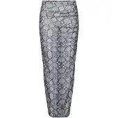 ONLY Falda 'ONLAmy' gris / negro / offwhite