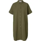 Selected Vestido camisero 'SLFBLAIR' oliva