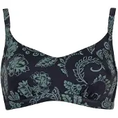 Vivid Top de bikini azul oscuro / verde