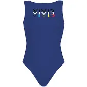 Vivid Traje de baño azul oscuro / negro / blanco