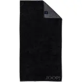 JOOP! Toalla de ducha 'Doubleface' gris oscuro / negro