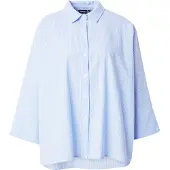 ONLY Blusa 'AUGUSTA' azul claro / blanco