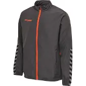 Hummel Chaqueta deportiva 'Authentic' gris / rojo fuego / negro / blanco