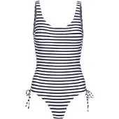 Venice beach Traje de baño 'Summer' azul oscuro / blanco