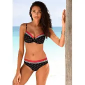 LASCANA Braga de bikini eosin / negro / blanco