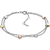 Fossil Pulsera 'Herzen JF02854998' oro / oro rosa / plata
