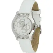 GUESS Reloj analógico plata / blanco
