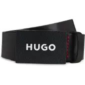 HUGO Cinturón 'Gilao-Z' negro / offwhite
