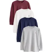 Next Camiseta navy / gris / rojo / offwhite