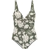 s.Oliver Traje de baño crema / verde oscuro