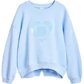 Desigual , Sudadera logo espejo, Algodon, Azul, 9/10