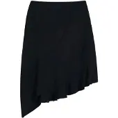 Desigual , Falda textura asimétrica, Poliester, Negro, M