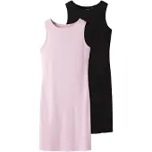 TWO SOON Vestido rosa / negro