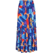 Aleida Falda azul cobalto / azul claro / lila / naranja