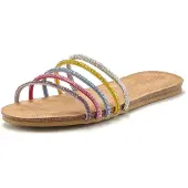 LASCANA Zapatos abiertos amarillo / malva / arándano / plata