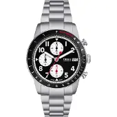 Fossil Reloj analógico negro / plata / blanco
