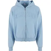 Karl kani Sudadera con cremallera azul claro
