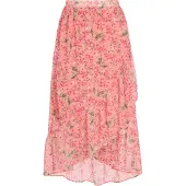 Faina Falda verde / coral / rojo