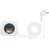Nanocable Cargador 2xusb C/2xusb 16a