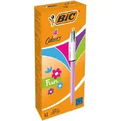 BIC Bolígrafo 4 Colours Fun 1.0mm 12 Unidades