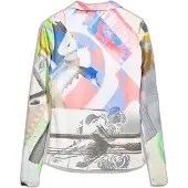 Desigual , Camiseta abotonada collage, Poliester, M